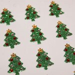 Autocollants strass diamant - Sapins - Paillettes