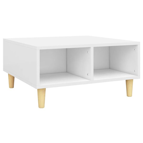 vidaXL Table basse Blanc 60x60x30 cm Aggloméré