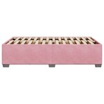 vidaXL Cadre de lit Rose 120x200 cm Velours
