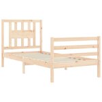 vidaXL Cadre de lit sans matelas bois massif