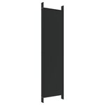 vidaXL Cloison de séparation 6 panneaux Noir 300x200 cm Tissu