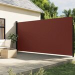 vidaXL Auvent latéral rétractable marron 200x600 cm