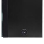 vidaXL Armoire de salle de bain à miroir LED 89x14x62 cm noir brillant