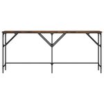 vidaXL Table console chêne fumé 180x29x75 cm bois d'ingénierie