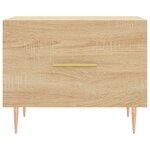 vidaXL Tables basses 2 Pièces chêne sonoma 50x50x40 cm bois d'ingénierie