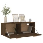 vidaXL Armoire murale Chêne marron 100x36 5x35 cm Bois d'ingénierie