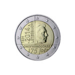 Monnaie 2 euros commémorative luxembourg 2014 - indépendance