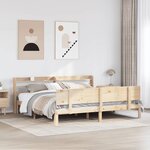vidaXL Cadre de lit avec tête de lit sans matelas 180x200 cm