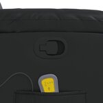 vidaXL Fauteuil de massage inclinable Noir Similicuir