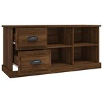 vidaXL Meuble TV chêne marron 102x35 5x47 5 cm bois d'ingénierie