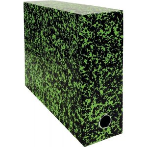 Boîte de transfert papier marbré dos 9 cm EXACOMPTA vert