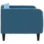vidaXL Lit de repos sans matelas bleu 80x200 cm velours