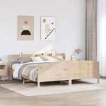 vidaXL Cadre de lit sans matelas 200x200 cm bois massif de pin