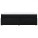 vidaXL Sommier à lattes de lit et matelas Noir 80x200 cm Tissu