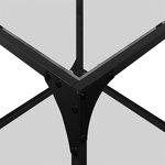 vidaXL Table basse avec dessus en verre transparent 40x40x40 cm acier