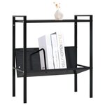 vidaXL Bibliothèque 2 niveaux Noir 52x28x59 cm bois d'ingénierie