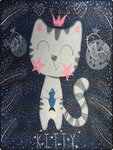 Tapis pour chambre Enfant 80 x 150 cm - Bleu