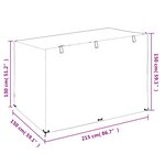 vidaXL Housses de balancelle 2 Pièces 12 œillets 215x150x130/150 cm PE