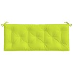 vidaXL Coussins de banc de jardin lot de 2 vert vif tissu Oxford