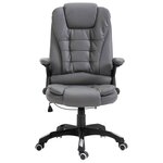 Chaise fauteuil siège de bureau informatique étude anthracite similicuir anthracite 02_0023982