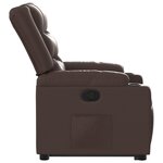 vidaXL Fauteuil inclinable marron similicuir