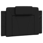 vidaXL Cadre de lit avec LED sans matelas noir 90x190 cm