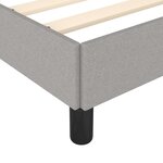 vidaXL Cadre de lit Gris clair 80x200 cm Tissu