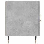 vidaXL Table de chevet gris béton 40x40x50 cm bois d’ingénierie
