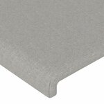 vidaXL Cadre de lit sans matelas gris clair 90x200 cm tissu