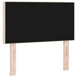 Tête de lit LED vidaXL Design Blocs de Diamant Crème 80 cm Tissu