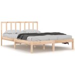 vidaXL Cadre de lit sans matelas bois de pin massif 120x200 cm