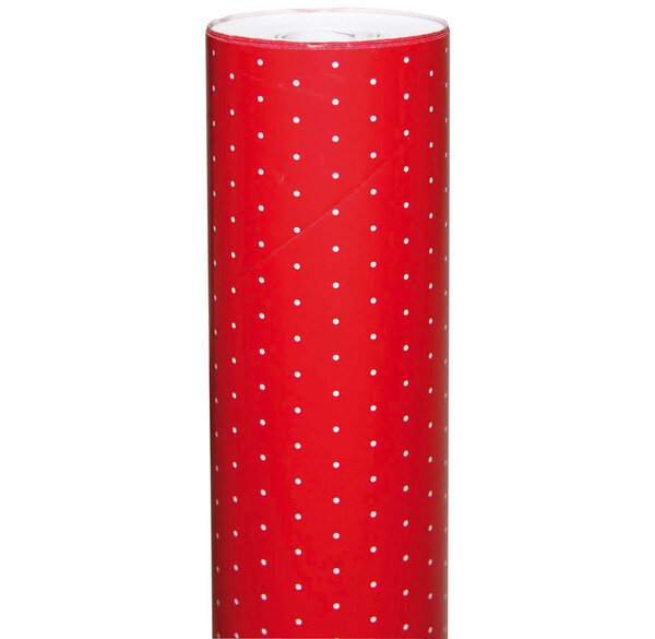 Rouleau papier cadeau alliance l70 cm x 50 m pois rouges clairefontaine