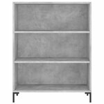 vidaXL Buffet haut Gris béton 69 5x34x180 cm Bois d'ingénierie