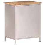 vidaXL Table de chevet 40x30x50 cm Bois de manguier brut