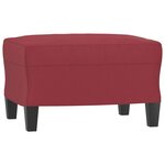 vidaXL Ensemble de canapés 3 Pièces et coussins Rouge bordeaux Similicuir