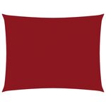 vidaXL Voile de parasol Tissu Oxford rectangulaire 4x5 m Rouge