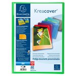 Protège-documents En Polypropylène Semi Rigide Kreacover® Opaque 120 Vues - A4 - Couleurs Assorties - X 8 - Exacompta