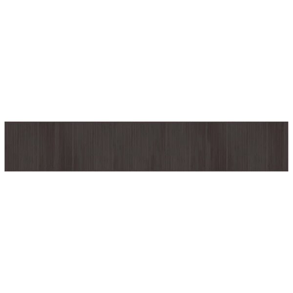 vidaXL Tapis rectangulaire marron foncé 70x400 cm bambou