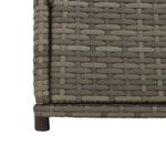 vidaXL Armoire de rangement de jardin gris 105x55x113cm résine tressée