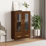 vidaXL Buffet haut chêne marron 69 5x31x115 cm bois d'ingénierie