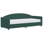 vidaXL Lit de jour avec matelas vert foncé 80x200 cm velours
