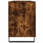 vidaXL Bureau chêne fumé 140x50x75 cm bois d'ingénierie