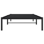 vidaXL Cadre de lit métal noir 100x200 cm