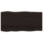 vidaXL Dessus de table bois massif traité bordure assortie