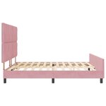 Cadre de lit vidaXL Rose 180x200 cm Velours