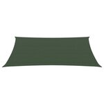 vidaXL Voile d'ombrage 160 g/m² Vert foncé 6x7 m PEHD