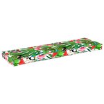 vidaXL Coussin de Palette pour Banc Jungle Tropical 140x40x8 cm Tissu Oxford