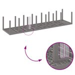 Ensemble de salle à manger de jardin vidaXL 15 pièces avec coussins Gris clair Poly Rattan