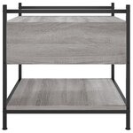 vidaXL Table basse sonoma gris 50x50x50 cm bois d'ingénierie