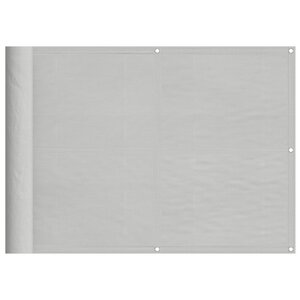 vidaXL Écran de balcon gris clair 75x300 cm 100  polyester oxford
